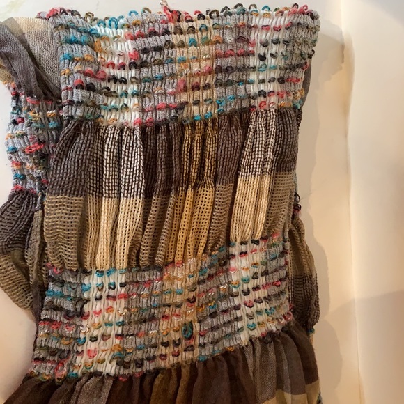 INS Boho Style ruffled Scarf 12” x 74” - Picture 4 of 5